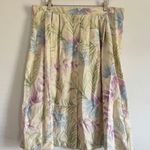 VTG Alfred Dunner Pleated Floral Midi Skirt Pastel Cottagecore French Girl SZ 12 Photo 0