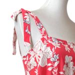 Sanctuary Women’s Dress Midi Smocked Tie Shoulders Floral Sundress Size Small Photo 8