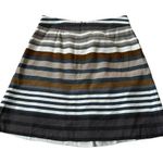 Banana Republic Multicolor Linen Pleated Striped Skirt Women Petite 10P | 67-27 Photo 0