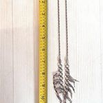 Lavender cat eye silver necklace Purple Photo 2