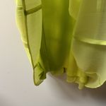 Ruby Rd . Lime green sheer lined elastic waist flowy A-line full skirt maxi large Photo 2
