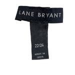 Lane Bryant  White Striped Smocked Neck Top Plus Size 22/24 Photo 5