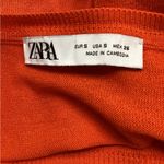 ZARA  Bold Orange Knit Sweater Photo 3