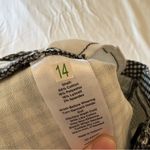 Talbots Denim Pencil Skirt Gingham Black and White 8 Petite NEW NWT Photo 6