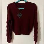 Zaful Maroon cropped sweater Photo 0