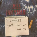 Rae Dunn  NWT sweatshirt large Miss Independent Tie Dye navy & white lightweight Photo 4