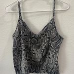 Forever 21 Satin Snakeskin Top Size S Photo 0