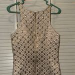 Amanda Uprichard Gold Metallic Semi Formal Dres Photo 2