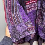Yak N Yeti Patchwork Bohemian Cotton Coat in Purple M Size M Photo 4
