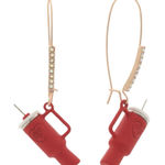 Betsey Johnson Tumbler Statement Earrings Photo 0