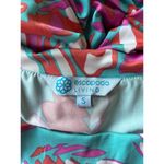 Escapada Blue, Orange and Pink Off the Shoulder Dress Photo 4