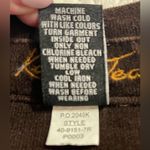 Women's Corduroy Jacket Size S Brown Button Front Pockets Studs Kikit Jeans Photo 7