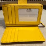 Coach  SoHo Campbell Small Buckle Yellow Leather Wallet Photo 9