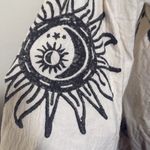 Handmade in turkey 100% muslin cotton sun Motif Cream and Black Robe kimono Size undefined Photo 3