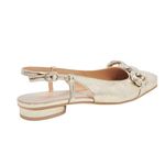 Dolce Vita Romano Gold Slingback Buckled Flats Size 10 New Photo 11
