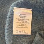 LOGO By Lori Goldstein  Blue Cotton Cashmere Asymmetrical Hem Sweater Size XXS Photo 7