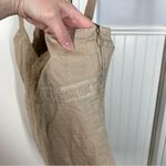 Old Navy VTG Old‎ Navy Y2K Beige Linen Cotton Embroidered Tank Babydoll Medium Coquette Photo 5