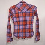 American Eagle  Favorite Fit Plaid Pearl Snap Button up Photo 4