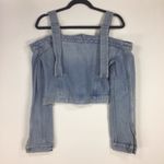 GRLFRND  Off The Shoulder Denim Top Photo 8