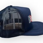 TOD Motor Sales American Flag Logo Trucker Hat Blue Mesh Snapback Unisex Photo 5