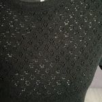 Lord and Taylor Black Knit Short Sleeve Top Size Petite Medium Photo 1