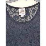 Ivy Jane Women Top Tunic Baby Doll Floral Lace Long Sleeve Ruffles Black XS Photo 1