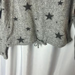 Love Charm Grey Star Print Long Sleeve Pullover Sweater Size L Photo 3