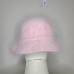 Angora Rabbit Blend Fuzzy Bucket Hat Winter Warm Fuzzy Y2K Pink Photo 2