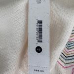 Aqua Kerri Rosenthal Cream Heart Embroidered Crewneck Sweater Size XS Photo 8