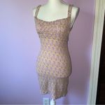 Free People XS Juniper Smocked Bodycon Slip Ditsy Floral Boho Swiftie Photo 1