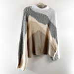 Abercrombie & Fitch Abercrombie Long Sleeve Multicolor Neutrals Sweater Gray Tan Brown L / XL Photo 5
