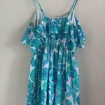 Lilly Pulitzer Sand Dollar Starfish Ocean Theme Dress Green Blue Small Photo 11