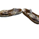 Birkenstock  Gizeh Women 38 Brown Bronze Birko-Flor Thong Sandals Leather Photo 4