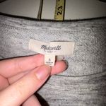 Madewell Women's Marled Sweatshirt Tee size M/L Item Basic Casual Cotton Cropped Photo 2