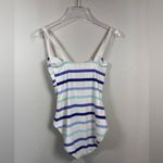 Kate Spade  new york provincetown striped cutout one-piece swimsuit size small‎ Photo 2