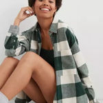 Aerie  Anytime Fave Buffalo Plaid Checkered Flannel Button Down Shirt Top Photo 0
