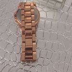 Rose gold watch with crystal encrusted face. Photo 2