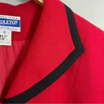 Pendleton Vintage Blazer Red Wool Suit Jacket Women Size 12 Office Professional Photo 3