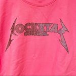Rockstar Original Womens XL Pink Cuttoff Sleeveless Sweatshirt Rhinestone NEW Photo 1