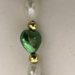 St Patrick's Day Beaded Necklace Hearts Parade Green Photo 7
