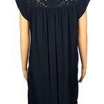 Joie  “Elsanna” black shift dress w/lace cut-outs at the neckline. Size XS. EUC Photo 8