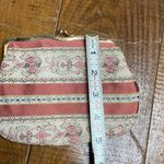 Vintage floral embroidered coquette coin purse made in Italy for Neiman Marcus White Photo 1