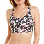 Wildfox NWT  Sweat Chris Abstract Roses Strappy Sports Bra Top Photo 0