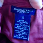 American Eagle  Red Argyle Plaid Wool Skirt Photo 4