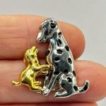Avon “ perfect love” silver and gold tone Dalmatian and puppy brooch Photo 0