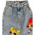 Bershka Power Puff Ankle Cropped Jeans Photo 7