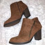 Rampage Brown Faux Leather Booties  Photo 0