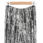 Caroline Rose Black White Printed Slinky Travel Knit Wide Leg Pants S Photo 1