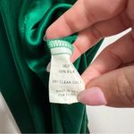 Amanda Uprichard X Revolve Mezcal 100% Silk Maxi Gown In Dark Green Photo 10