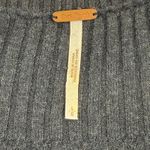 Free People NWOT Womens L Sequined Cardigan Sweater Black Button Front Knit Top Photo 4